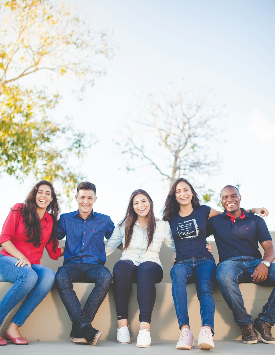 A group of people in a community setting